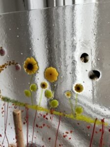 Fused glass close up